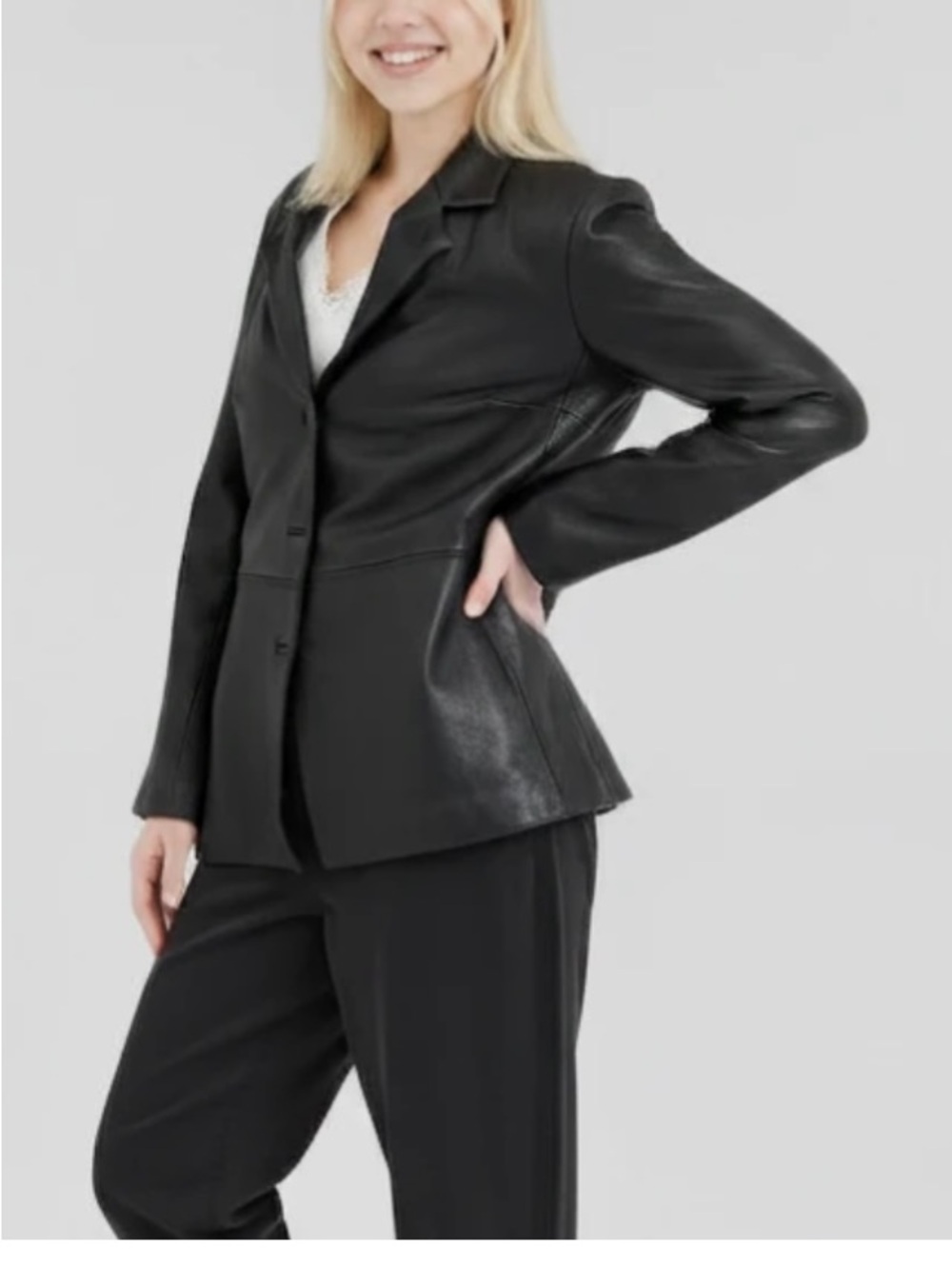Avanti Black Genuine Soft Leather Jacket